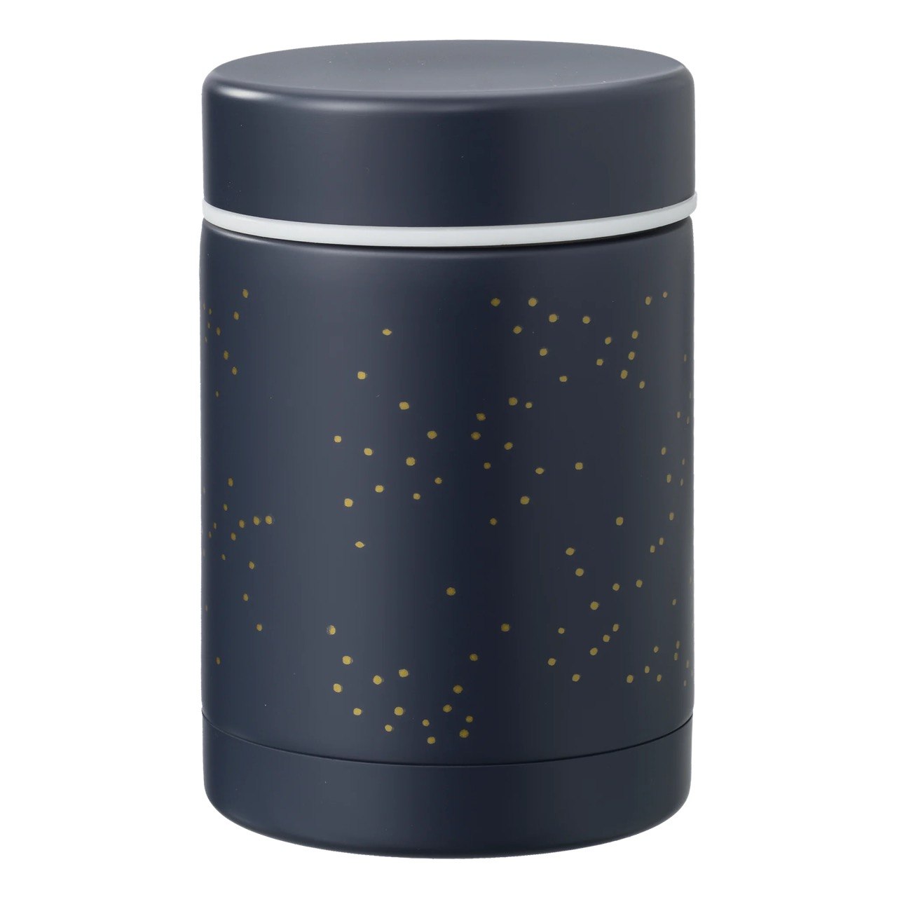 Thermos food jar indigo dots