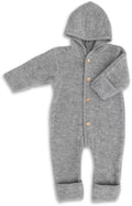 Wollfleece Overall hellgrau melange