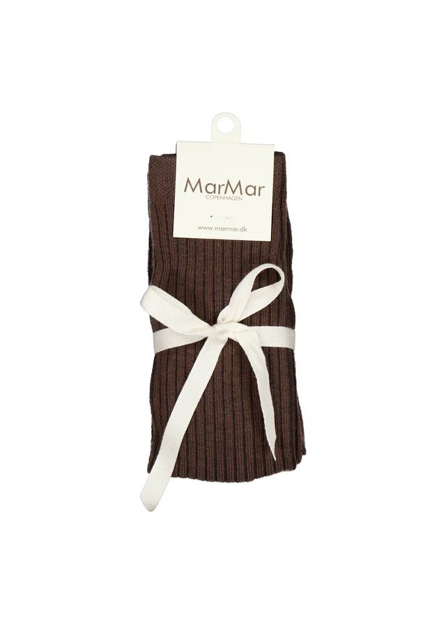Strumpfhose gerippt Dark Mousse