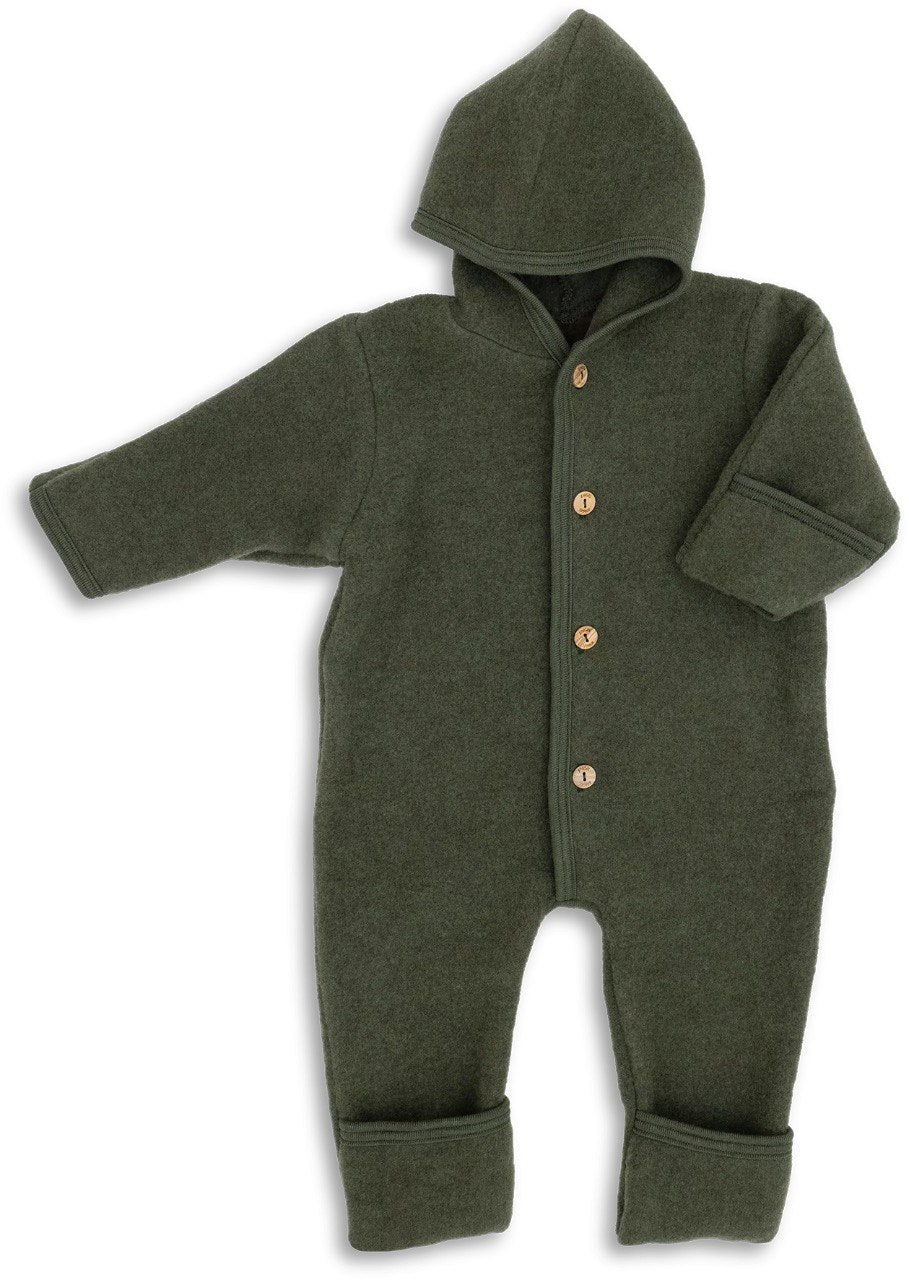 Wollfleece Overall Schilf melange