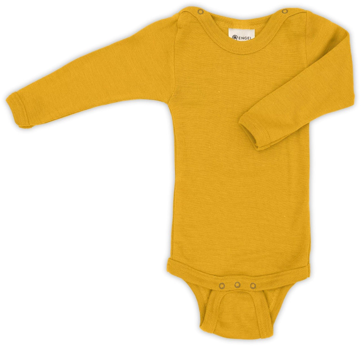 Body langarm, GOTS, safran