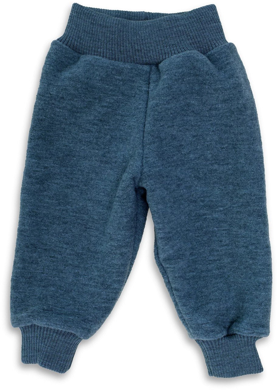 Schurwolle Hose Pazifik blau