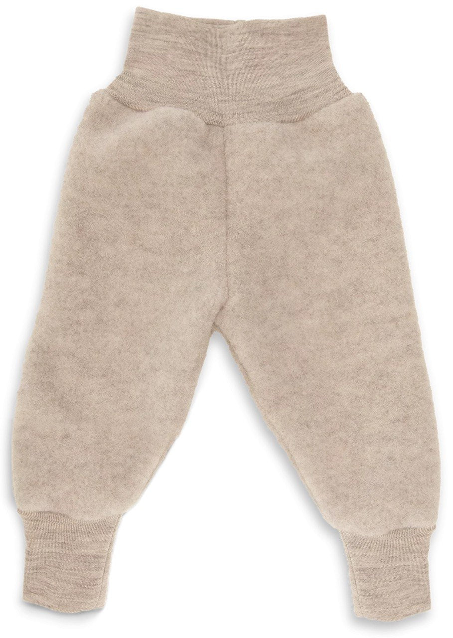Fleece-Hose Merinowolle Almond meliert
