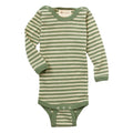 Body langarm, sage green melange/nature