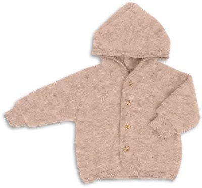 Wollfleece Jacke, 98/104, sand melange