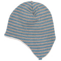Ringelohrenmütze Aqua/Savanne