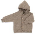 Wollfleece Jacke Walnuss melange