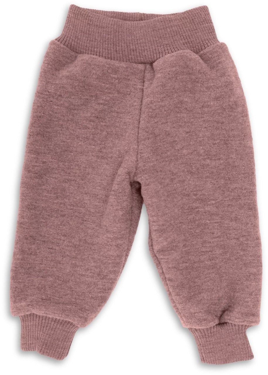 Schurwolle Hose rose melange