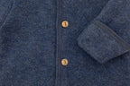 Wollfleece Overall mit Kapuze