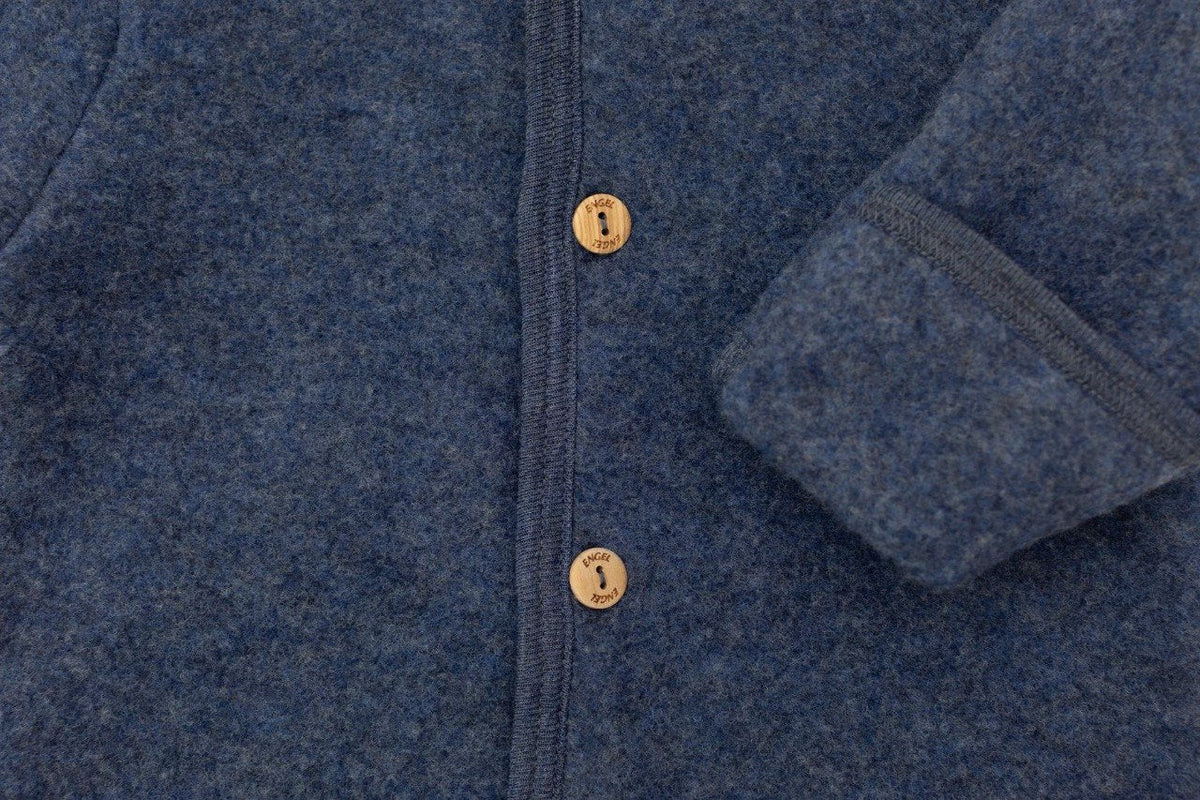 Wollfleece Overall mit Kapuze