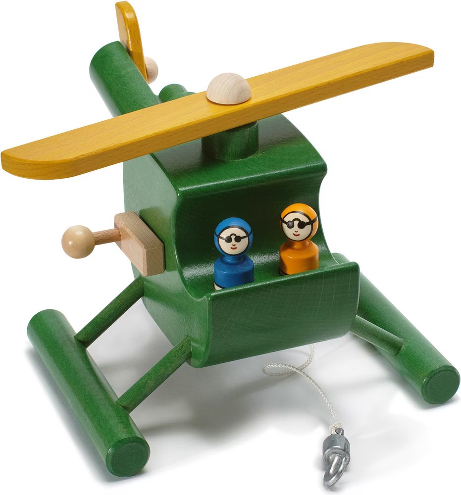Helikopter mit Seilwinde